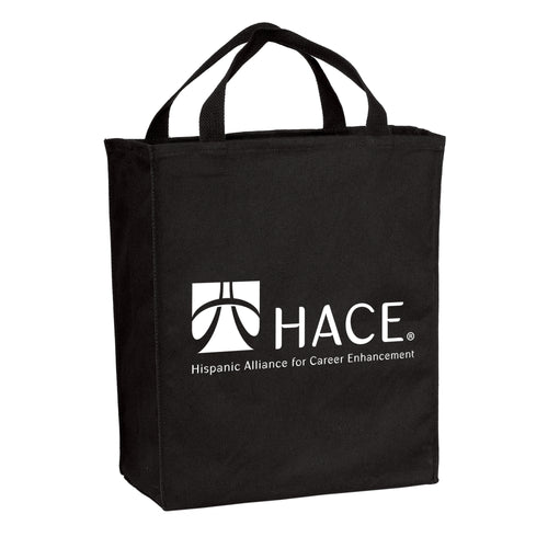HACE - White Logo Tote - Black