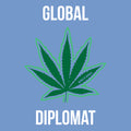 Words of Wonder Global Diplomat T-Shirt- Carolina Blue