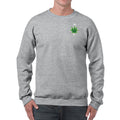 Words of Wonder IYKYK Embroidered Pullover Crewneck Sweatshirt- Sport Grey