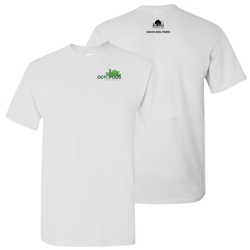 Ann Arbor Parks - Octopods Adult T-Shirt - White