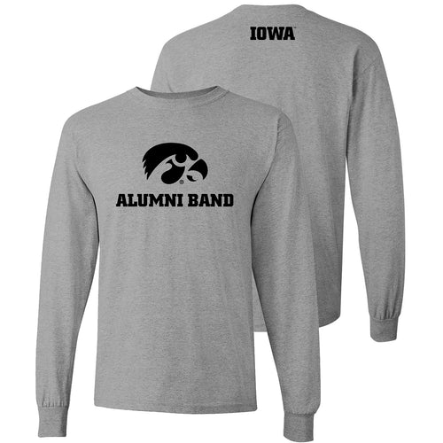 University of Iowa Alumni Band Long Sleeve T Shirt - Sport Grey