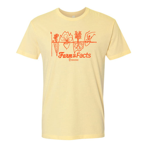 Farm 2 Facts Coral Print T-Shirt - Banana Cream