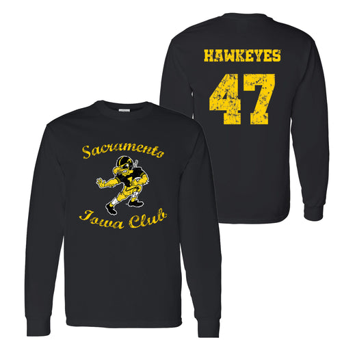 Sacramento Iowa Club Long Sleeve T Shirt - Black