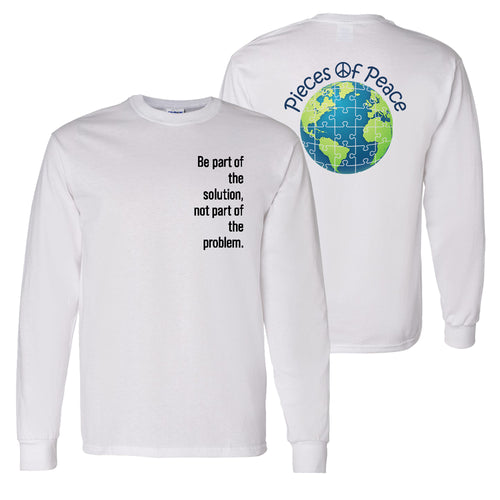 Part Of The Solution Unisex Long-Sleeve T-shirt - White