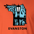 Evanston Unisex Long-Sleeve T-Shirt - Orange