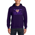 Fourth Quarter Faith Epilepsy Awareness Pullover Hooded Sweatshirt- Purple