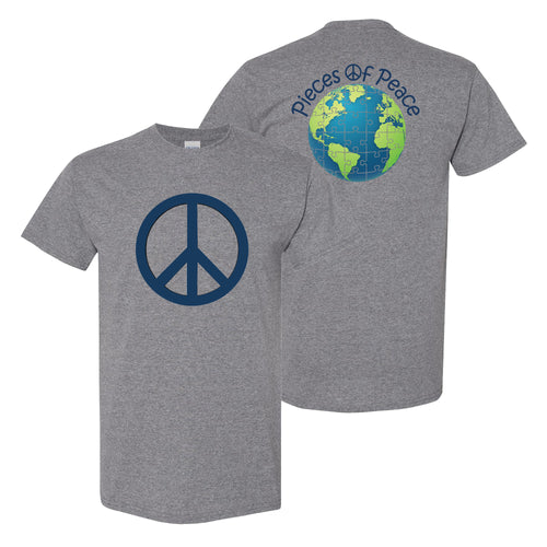 Peace Sign Unisex T-shirt - Grey