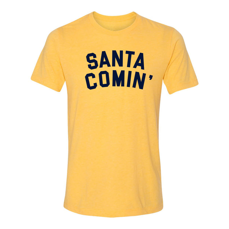 Santa Comin - Yellow Gold Triblend